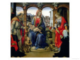 Nerli Altarpiece: Madonna and Child with the Young St. John the Baptist Giclee Print by Filippino Lippi