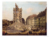 The Ruins of the Old Kreuzkirche, Dresden Giclee Print by Bernardo Bellotto