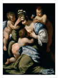 Charity Giclee Print by Bernardo Strozzi