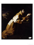 St. Francis in Meditation, 1639 Giclee Print by Francisco de Zurbarán