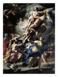 Boreas Abducting Oreithyia, Daughter of Erechtheus, 1729 Giclee Print by Francesco Solimena
