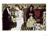 Girl at the Piano, 1868-69 Giclee Print by Paul Cézanne