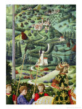 Fantastical Landscape, Detail from the Journey of the Magi Cycle in the Chapel, circa 1460 Giclee Print by Benozzo di Lese di Sandro Gozzoli