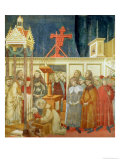 St. Francis of Assisi Preparing the Christmas Crib at Grecchio, 1296-97 Giclée-Druck von Giotto di Bondone 