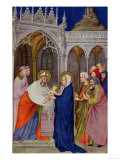 Hours of Notre Dame: None, the Presentation in the Temple, French, by Jacquemart de Hesdin Giclee Print Hours of Notre Dame: None, the Presentation in the Temple, French, by Jacquemart de Hesdin Giclee Print