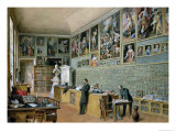 The Library, in Use as an Office of the Ambraser Gallery in the Lower Belvedere, 1879 Giclee Print by Carl Goebel