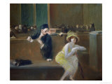 Tribunal Scene Reproduction procédé giclée par Jean Louis Forain