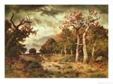 The Edge of the Forest, 1871 Giclee Print by Narcisse Virgile Diaz de la Pena
