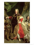 Charles VI, Holy Roman Emperor Wearing the Robes of the Order of the Golden Fleece Reproduction procédé giclée par Johann Gottfried Auerbach