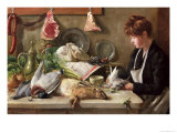 Plucking the Pigeon Giclee Print by Leon Reding