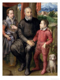 Portrait of the Artist's Family, Minerva Amilcare and Asdrubale, 1559 reproduction procédé giclée par Sofonisba Anguisciola