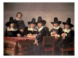 The Managers of the Haarlem Orphanage, 1663 Giclee-trykk av Jan de Bray The Managers of the Haarlem Orphanage, 1663 Giclee-trykk av Jan de Bray
