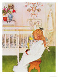 Lisbeth with a Yellow Tulip Giclee Print by Carl Larsson