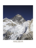 Aim High - Mt Everest Fotografisk tryk af AdventureArt