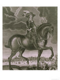 Equestrian Portrait of Oliver Cromwell circa 1655 Giclee Print by Albert Haelwegh