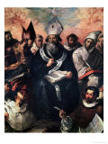 St. Basil Dictating His Doctrine Giclee Print by Francisco Herrera
