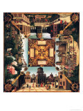The Story of David, Painted Tabletop, 1534 reproduction procédé giclée par Hans Sebald Beham