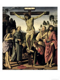 Crucifixion, Saints Jerome, Francis, Mary Magdalene, John the Baptist, Giovanni Colombini Giclee Print by Pietro Perugino