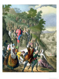 Christ's Triumphal Entry into Jerusalem, from a Bible Printed by Edward Gover, 1870s Giclee-trykk av Siegfried Detler Bendixen Christ's Triumphal Entry into Jerusalem, from a Bible Printed by Edward Gover, 1870s Giclee-trykk av Siegfried Detler Bendixen