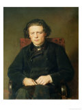 Portrait of Anton Rubinstein 1870 Giclee Print by Vasili Grigorevich Perov