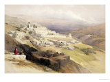 Convent of the Terra Santa, Nazareth, April 21st 1839, "The Holy Land", Pub. 1842 reproduction procédé giclée par David Roberts