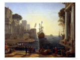 Ulysses Returning Chryseis to Her Father Giclee Print by Claude Lorrain