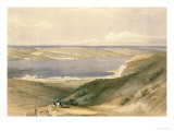 Sea of Galilee or Genezareth, Looking Towards Bashan, April 21st 1839, Pub. 1842 reproduction procédé giclée par David Roberts