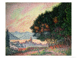 Forest Near St. Tropez, 1902 reproduction procédé giclée par Paul Signac
