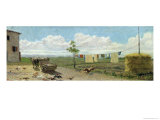 The Farmyard Giclee Print by Raffaello Sernesi The Farmyard Giclee Print by Raffaello Sernesi