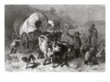Emigration to the Western Country Lámina giclée por Felix Octavius Carr Darley
