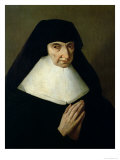 Portrait of Catherine de Montholon, Founder of the Ursuline Order at Dijon Giclee Print by Jean Tassel