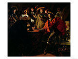 The Guards Smoking, 1643 Reproduction procédé giclée par Louis Le Nain