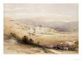 Nazareth, April 28th 1839, Plate 28 from Volume I of "The Holy Land", Pub. 1842 reproduction procédé giclée par David Roberts