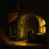 Philosopher with an Open Book, 1625-7 Giclee Print by Rembrandt van Rijn 