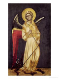An Angel with a Demon on a Chain Giclée-tryk af Ridolfo di Arpo Guariento