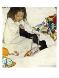 Opening the Christmas Stocking, 1902 Reproduction procédé giclée par Jessie Willcox-Smith