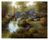 Floral Reflections Print by Tan Chun