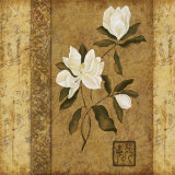 Magnolia Stripe II Poster by Gene Ouimette Magnolia Stripe II Poster by Gene Ouimette