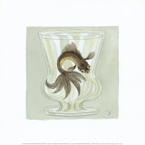 Whimsical Goldfish I Plakater av Zoe Beresford