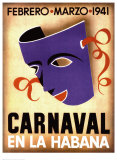 Carnaval, Habana, 1941 Affiches