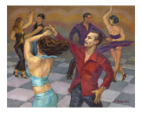 Smooth Salsa Giclee Print by Alla Bespalov