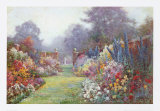 Summer Garden Plakater av Alfred Fontville de Breanski Summer Garden Plakater av Alfred Fontville de Breanski