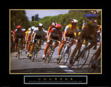 Courage: Making a Turn Bicycle Race Poster