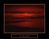 Vision: Crimson Morning Posters af Sharon Woodruff