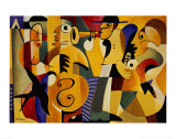 Jazz Panel I Posters by John Hillmer