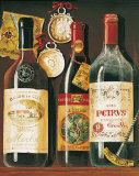 Bouteilles de vin I Poster par Mariapia & Marinella Angelini