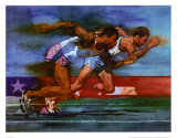 Olympic Track and Field Art by Michael C. Dudash