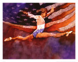 Gymnaste olympique Posters par Michael C. Dudash