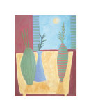 Terracotta Interior with Full Moon Prints by Louise Waugh Terracotta Interior with Full Moon Prints by Louise Waugh
