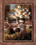 Urne et roses jaunes Affiches par T. C. Chiu